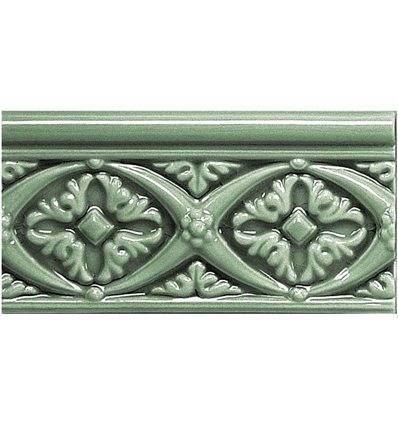 Плитка Adex Modernista Relieve Bizantino C/C Verde Oscuro 7.5x15