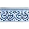 Плитка Adex Modernista Relieve Bizantino C/C Azul Oscuro 7.5x15