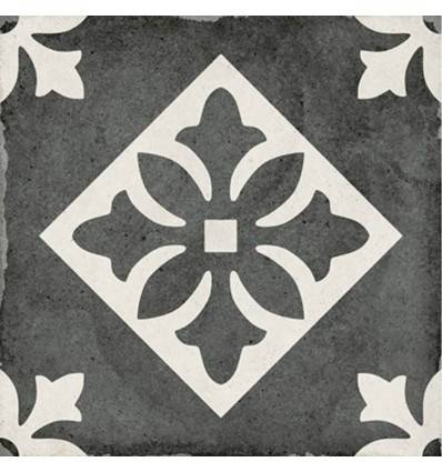 Плитка Equipe Art Nouveau Padua Black 20×20