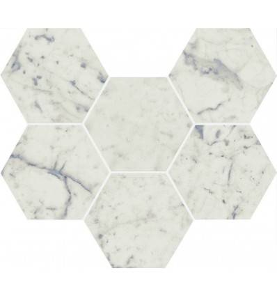 Плитка Италон Charme Extra Carrara Mosaico Hexagon 25x29
