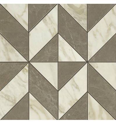 Плитка Atlas Concorde Италия Marvel Edge Gris-Calacatta Mosaico Cubes Lapp 36.5x36.5