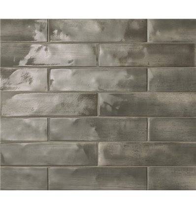 Плитка FAP Ceramiche Brickell Grey Gloss 7,5x30