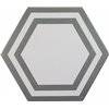 Плитка Adex Hexagono Deco Dark Gray 20x23
