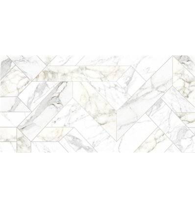 Плитка Naxos Rhapsody Outline White Lev Ret 60x120