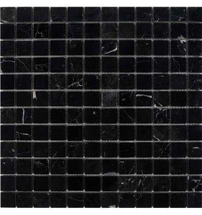 PIX245 Polished Nero Marquina 2.3x2.3 30,5x30,5