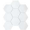 Hexagon Big White Matt 95x110