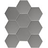 Hexagon Big Grey Matt 95x110