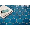 Hexagon Big Deep Blue Glossy 95x110