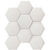 Hexagon Big White Antislip 95x110