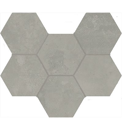 Terraviva Grey Mosaico Hexagon 25x29