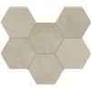 Terraviva Greige Mosaico Hexagon 25x29