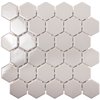 Hexagon small Grey Glossy мозаика 51x59