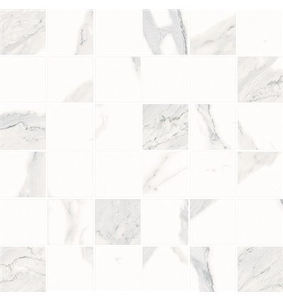 Statuario White Mosaico Натуральный 30x30