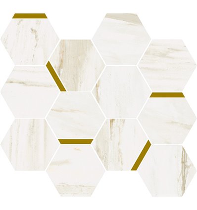 Carrara Ivory Mosaico Chic Натуральный 28,3x32,8