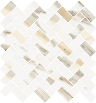 Calacatta Gold Mosaico Cross Натуральный 31,5x29,7