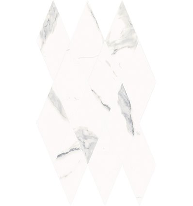 Statuario White Mosaico Diamond Люкс 28x48