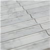 PIX341 мозаика Bianco Carrara Concave 3x1.51 30,5x31,8