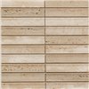 PIX343 мозаика Yellow Travertine Concave 3x1.51 30,5x31,8