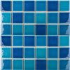 Crackle Blue Mixed Glossy мозаика 4.8x4.8 30,6x30,6