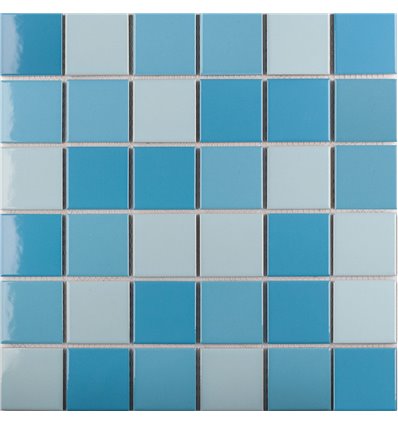 Light Blue Mix Glossy мозаика 4.8x4.8 30,6x30,6