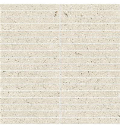 Stone White Mosaico Strip 30x30