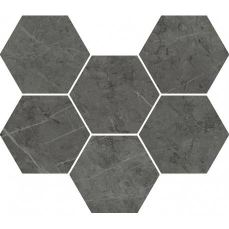 Плитка Италон Charme Evo Antracite Mosaico Hexagon 25x29